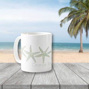 Caneca De Café Trio de Starfish da Aquarela