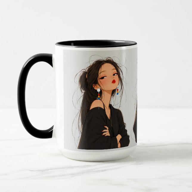 Caneca de Café Trio Estético Ousada e Despreocupad (Esquerda)