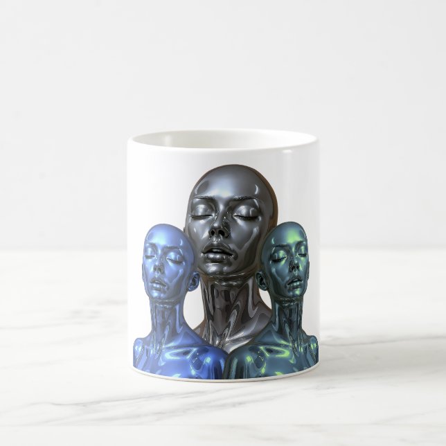 Caneca De Café Trio of Future Women (Centro)