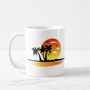 Caneca De Café Trip de Praia Moderna