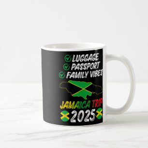 Caneca De Café Trip. Família Vibes Jamaica 2025 Jamaica Vaca