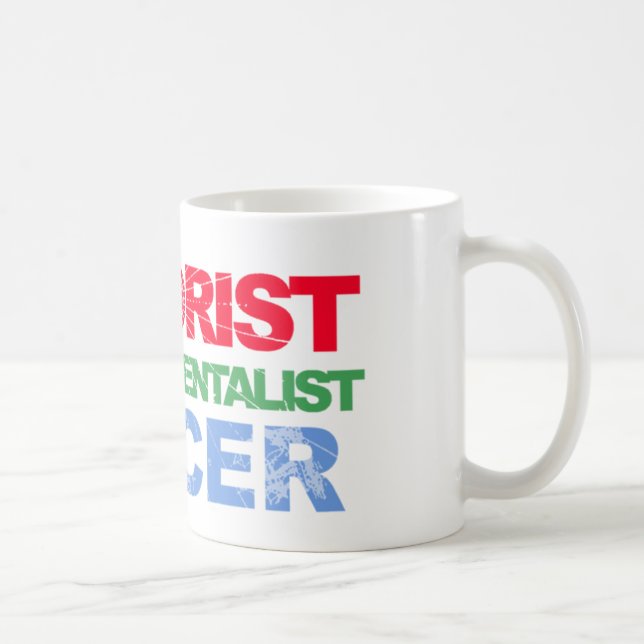 Caneca De Café Tripla Ameaça (Direita)