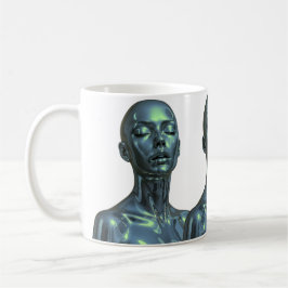 Caneca De Café Triple Android Reflection