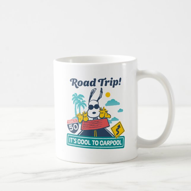 Caneca De Café Trippin rodoviário | Amendoins É Legal Carpool (Direita)
