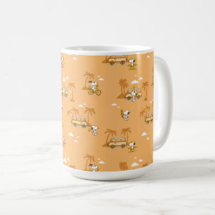 Caneca De Café Trippin rodoviário Amendoins Snoopy Beach Patter