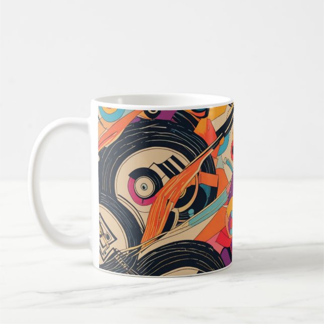 Caneca De Café Trippy Vinyl (Esquerda)