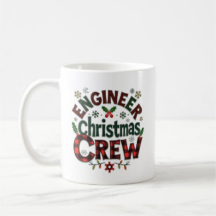 Caneca De Café Tripulação de Natal Personalizada para Engenheiros