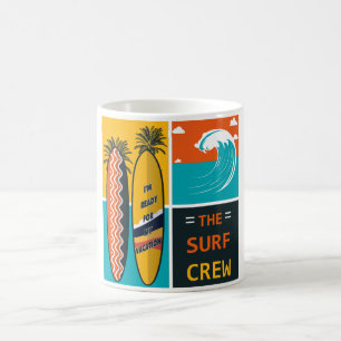 Caneca De Café Tripulação do Surf
