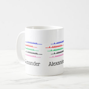 Caneca De Café Tripulação Remo Corrida Remadores Remando - Até Ci