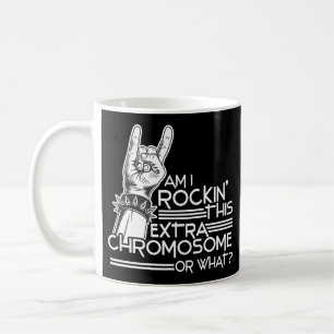 Caneca De Café Trisomy 21 Down Syndrome Rockin' This Extra