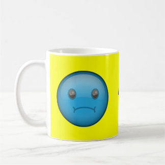 Caneca De Café Triste azul