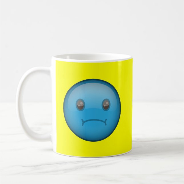 Caneca De Café Triste azul (Esquerda)