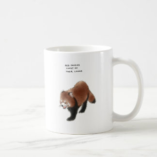 Caneca De Café trivialidade da panda vermelha
