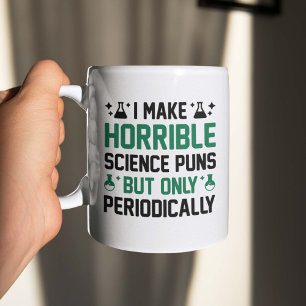 Caneca De Café Trocadilhos de Ciências Horríveis