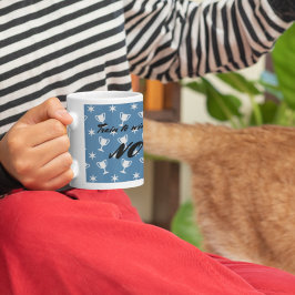Caneca De Café Troféu esportivo de texto personalizado sem descul