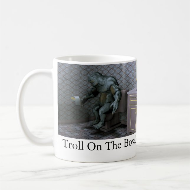 Caneca De Café Troll na bacia (Esquerda)