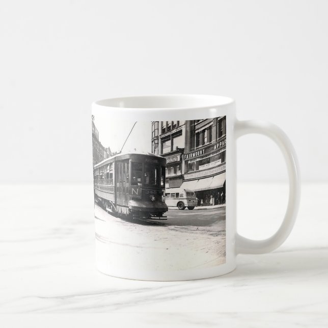 Caneca De Café Trolley em Wilkes-Barre Mug (Direita)