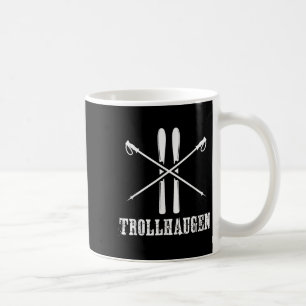 Caneca De Café Trollhaugen Wisconsin Ski Skier Skiing Rustic Alpi