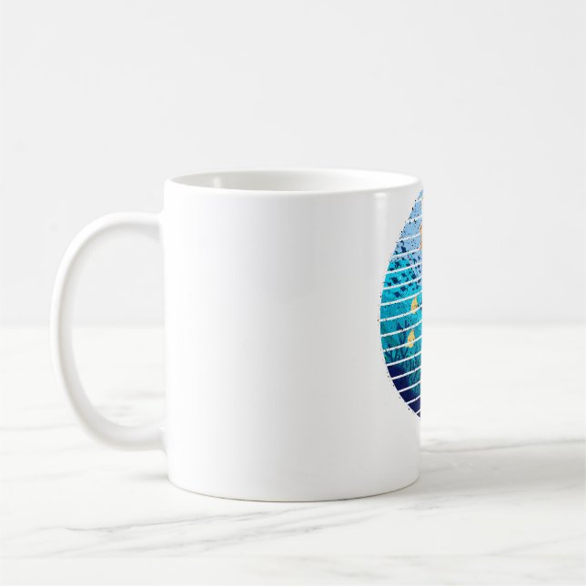 Caneca De Café Trolling Para Truta Do Lago Marcando Monstros (Esquerda)