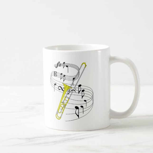 Caneca De Café Trombone (Direita)