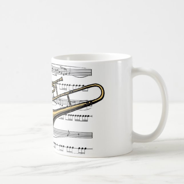 Caneca De Café Trombone Musical 14 B (Direita)