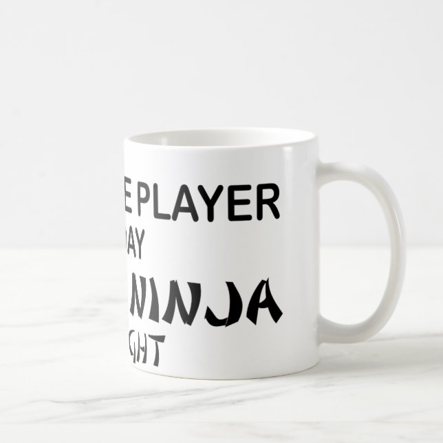 Caneca De Café Trombone Ninja mortal em a noite (Direita)