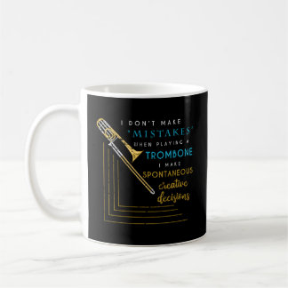 Caneca De Café Trombone Trombone de Banda Musical Marching Jazz