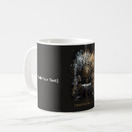 Caneca De Café Trono de Poeira Fantasia Sombria