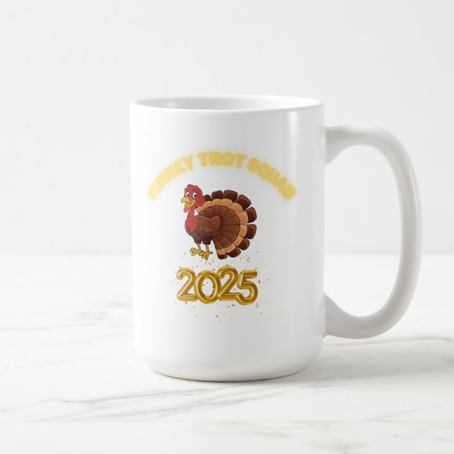 Caneca De Café Tropa do Turkey Trot 2025 (Direita)