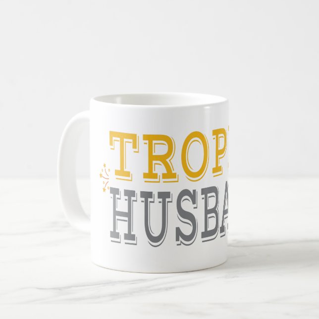 Caneca De Café Trophy Husband (Frente Esquerda)