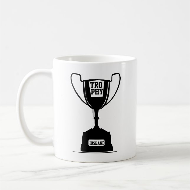Caneca De Café Trophy Husband Coffee Mug (Esquerda)