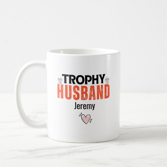 Caneca De Café Trophy Husband Mug: O presente perfeito para ele (Esquerda)