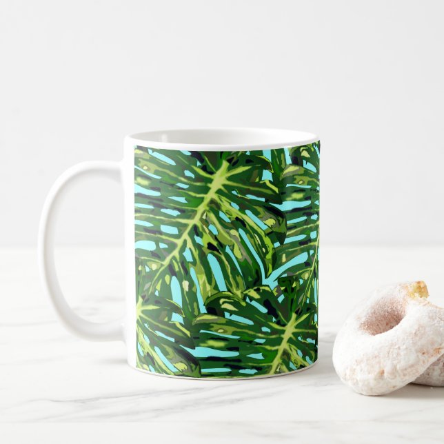 Caneca de Café Tropical (Com Donut)
