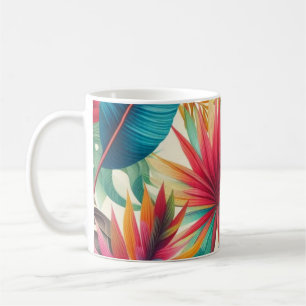 Caneca De Café Tropical deixa o padrão havaiano