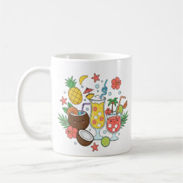 Caneca De Café Tropical Drinks – Cute Summer Cocktail Mug