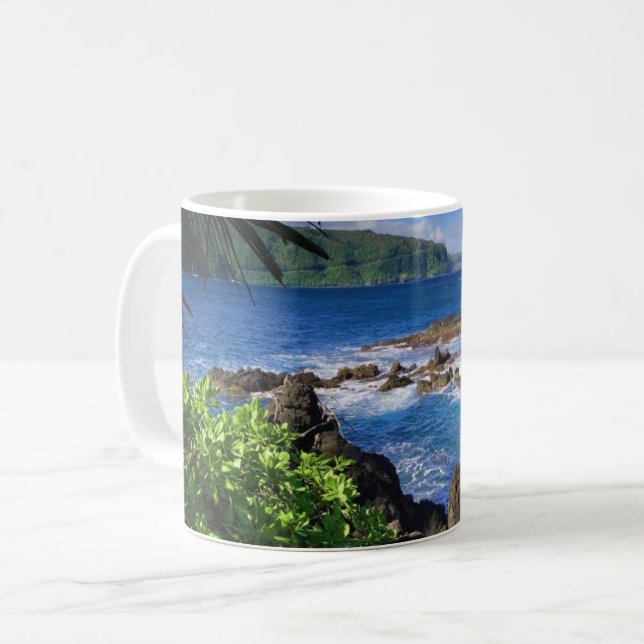 Caneca De Café Tropical Hawaii Coffee Mug (Frente Esquerda)