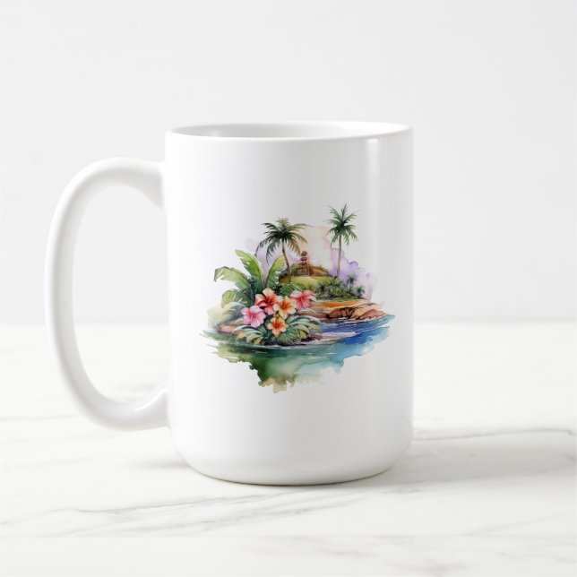 Caneca De Café Tropical Island Mug (Esquerda)