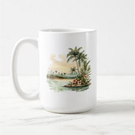 Caneca De Café Tropical Island Mug