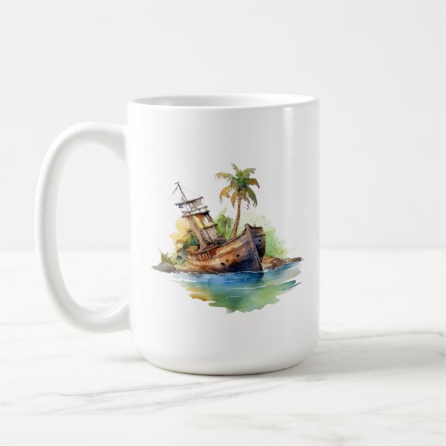 Caneca De Café Tropical Island Mug (Esquerda)