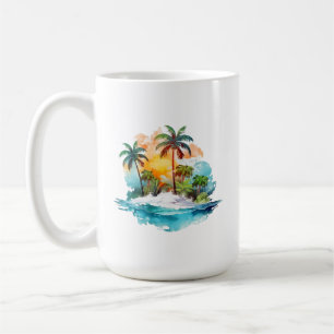 Caneca De Café Tropical Island Mug