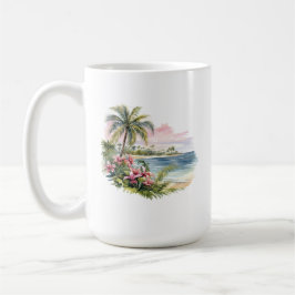 Caneca De Café Tropical Island Mug