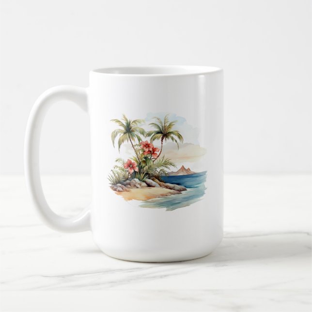 Caneca De Café Tropical Island Mug (Esquerda)