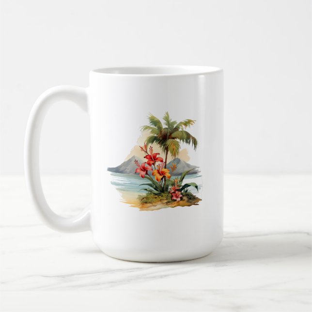 Caneca De Café Tropical Island Mug (Esquerda)