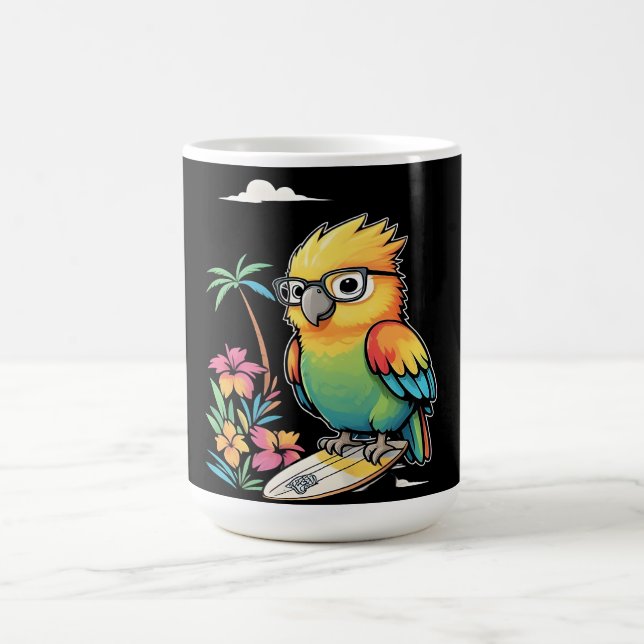 Caneca De Café Tropical Parrot Chill Vibes – Sunset Beach  (Centro)