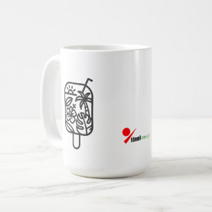 Caneca de Café Tropical Summer Sips Linha Minima