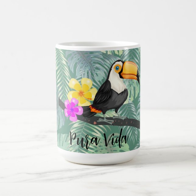 Caneca De Café Tropical Toucan Pura Vida (Centro)