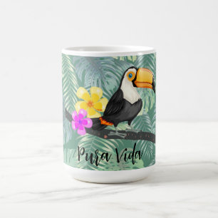 Caneca De Café Tropical Toucan Pura Vida