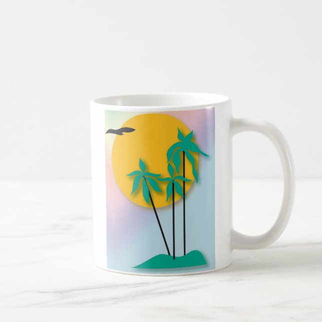 Caneca De Café Tropics Havaianos - Coffee Mug (Direita)