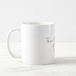 Caneca De Café True Love Red Rose Letter Heart