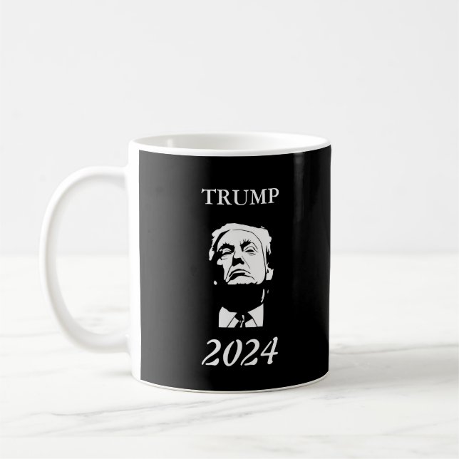 Caneca De Café Trump 2024 Black Mug (Esquerda)